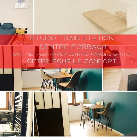 Studio - Wifi - Train Station - Love Bridgi Home Forbach Buitenkant foto